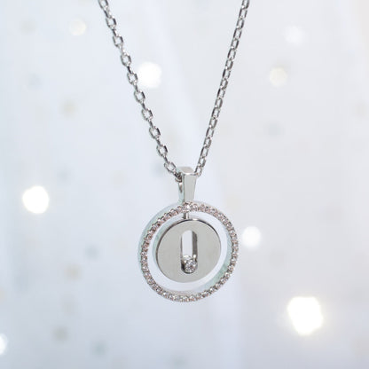 [Camiery]LUCKY MOVE PM NECKLACE SILVER DIAMOND