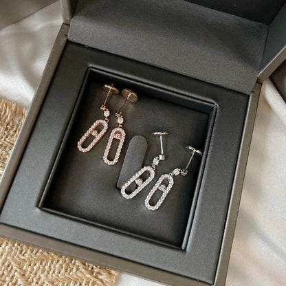 [Camiery]DORMEUSES MOVE UNO DIAMOND EARRINGS