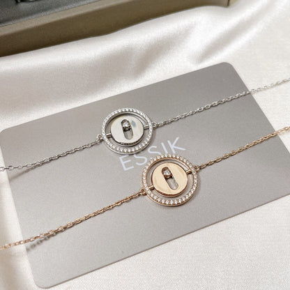 [Camiery]LUCKY MOVE PAVED DIAMOND BRACELET
