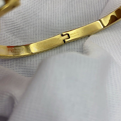 [Camiery]CLASSIC HM CLIC WHITE 8MM ENAMEL BRACELET