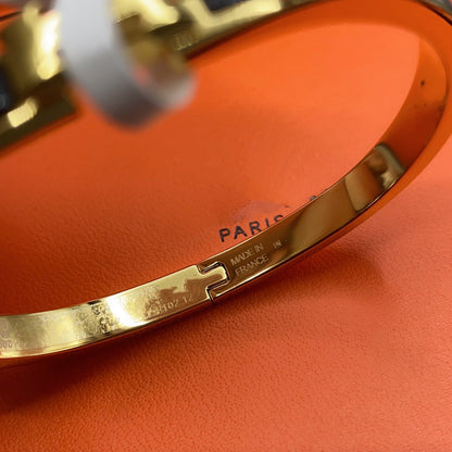 [Camiery]CLASSIC HM CLIC BLACK 8MM ENAMEL BRACELET