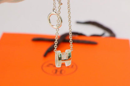 [Camiery]HM NECKLACE H LETTER OVAL SERIES