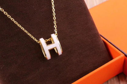 [Camiery]HM CLIC YELLOW ENAMEL GOLD NECKLACE
