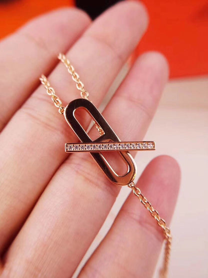 [Camiery]HM NECKLACE PLATINUM ROSE GOLD DIAMOND
