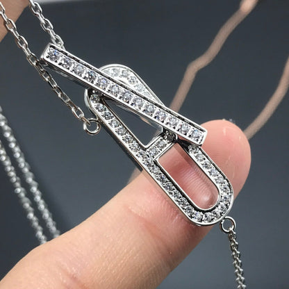 [Camiery]HM NECKLACE PLATINUM ROSE GOLD DIAMOND