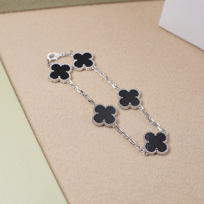 [Camiery] CLOVER 5 MOTIF ONYXS BRACELET COLLECTION