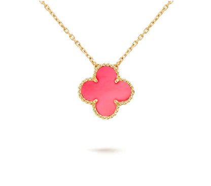 [Camiery]CLOVER 15MM SINGLE FLOWER NECKLACE COLLECTION
