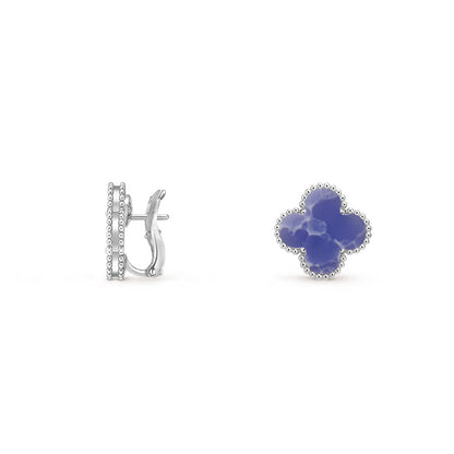 [Camiery]CLOVER SILVER 15MM MOP EARRINGS COLLECTION