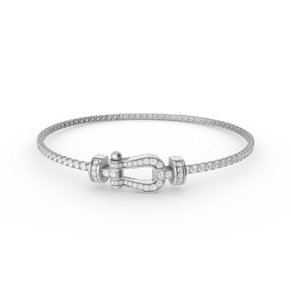 [Camiery]FORCE  HORSESHOE  DIAMOND TENNIS BRACELET