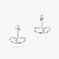 [Camiery]MOVE UNO SILVER DIAMOND EARRINGS