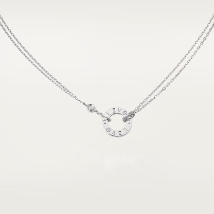 [Camiery] LOVE NECKLACE 16MM 2 DIAMONDS