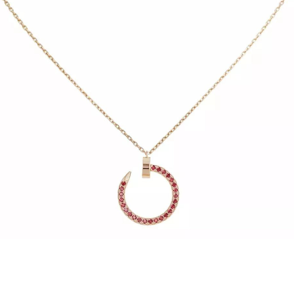 [Camiery] JUSTE NECKLACE RED FULL DIAMONDS