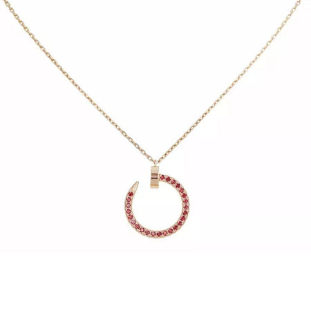 [Camiery] JUSTE NECKLACE RED FULL DIAMONDS