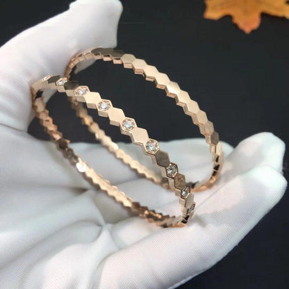 [Camiery]BEE LOVE PINK GOLD DIAMOND BRACELET