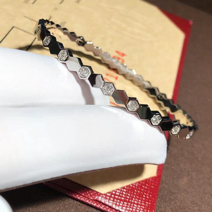 [Camiery]BEE LOVE SILVER DIAMOND BRACELET