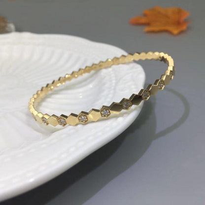[Camiery]BEE LOVE GOLD DIAMOND BRACELET
