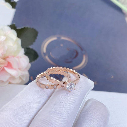[Camiery]BEE LOVE RING PINK GOLD 1 DIAMOND