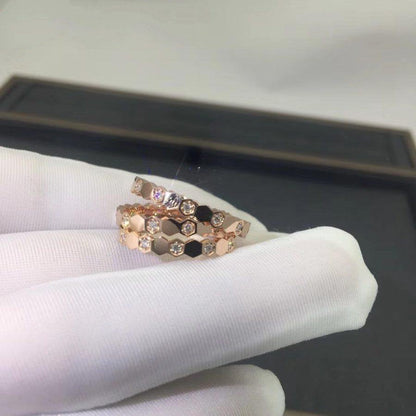 [Camiery]BEE LOVE RING PINK GOLD DIAMOND