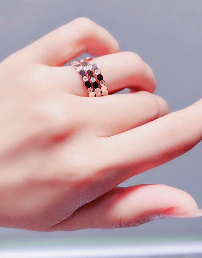 [Camiery]BEE LOVE RING PINK GOLD DIAMOND