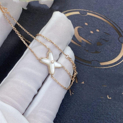 [Camiery]JEUX BRACELET WHITE MOP PINK GOLD 1 DIAMOND