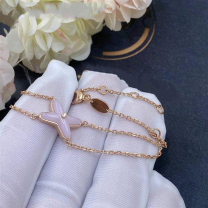 [Camiery]JEUX BRACELET PINK MOP PINK GOLD 1 DIAMOND