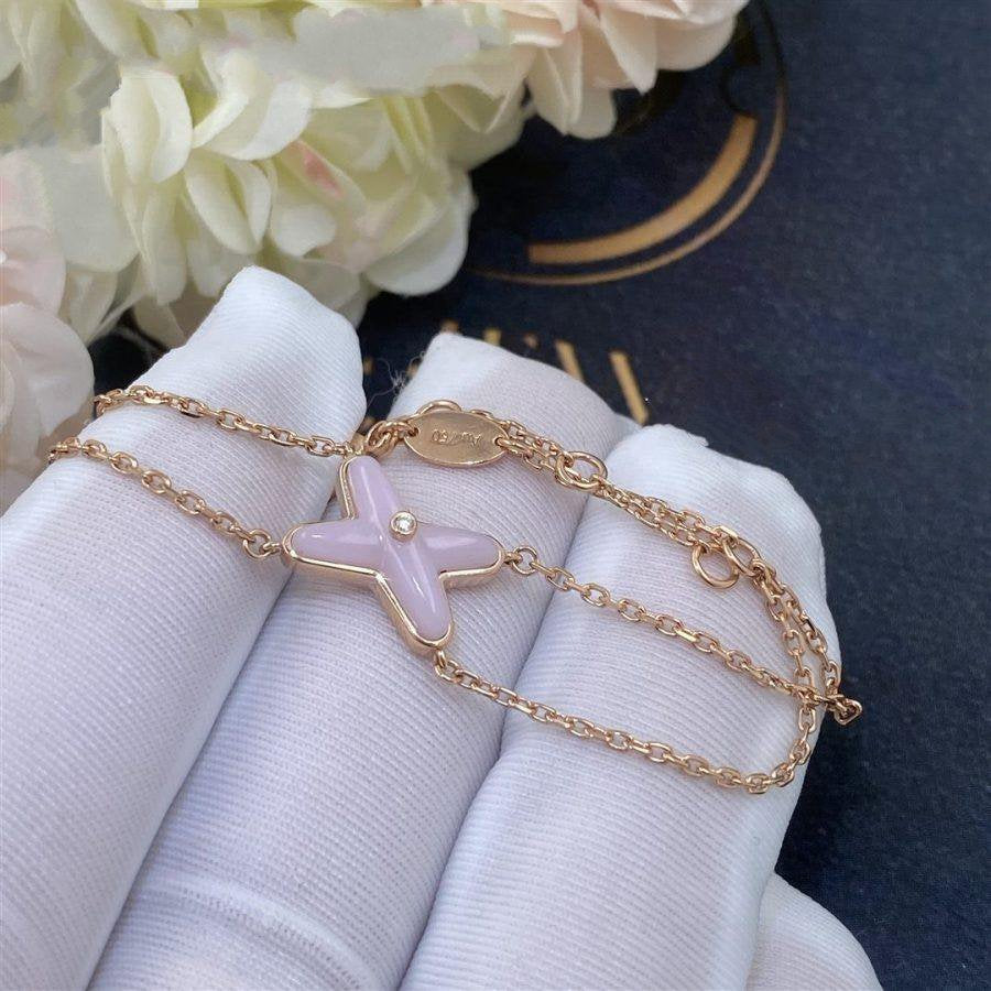[Camiery]JEUX BRACELET PINK MOP PINK GOLD 1 DIAMOND