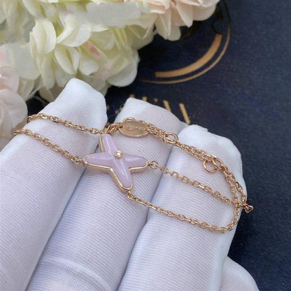 [Camiery]JEUX BRACELET PINK MOP PINK GOLD 1 DIAMOND