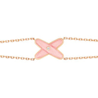 [Camiery]JEUX BRACELET PINK MOP PINK GOLD 1 DIAMOND
