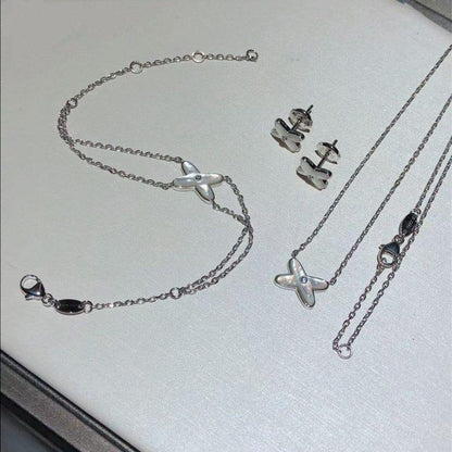 [Camiery]JEUX BRACELET WHITE MOP SILVER 1 DIAMOND