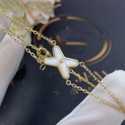 [Camiery]JEUX BRACELET WHITE MOP GOLD 1 DIAMOND