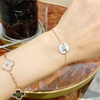 [Camiery]JEUX DE BRACELET MOP PINK GOLD DIAMONDS
