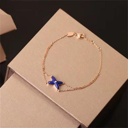 [Camiery]Hollow Design Four-Leaf Clover Flower Shape Ring