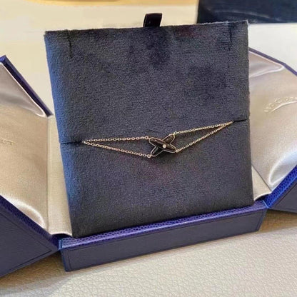 [Camiery]JEUX BRACELET ONYX PINK GOLD 1 DIAMOND