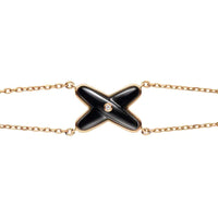 [Camiery]JEUX BRACELET ONYX PINK GOLD 1 DIAMOND