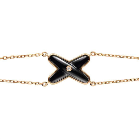 [Camiery]JEUX BRACELET ONYX PINK GOLD 1 DIAMOND