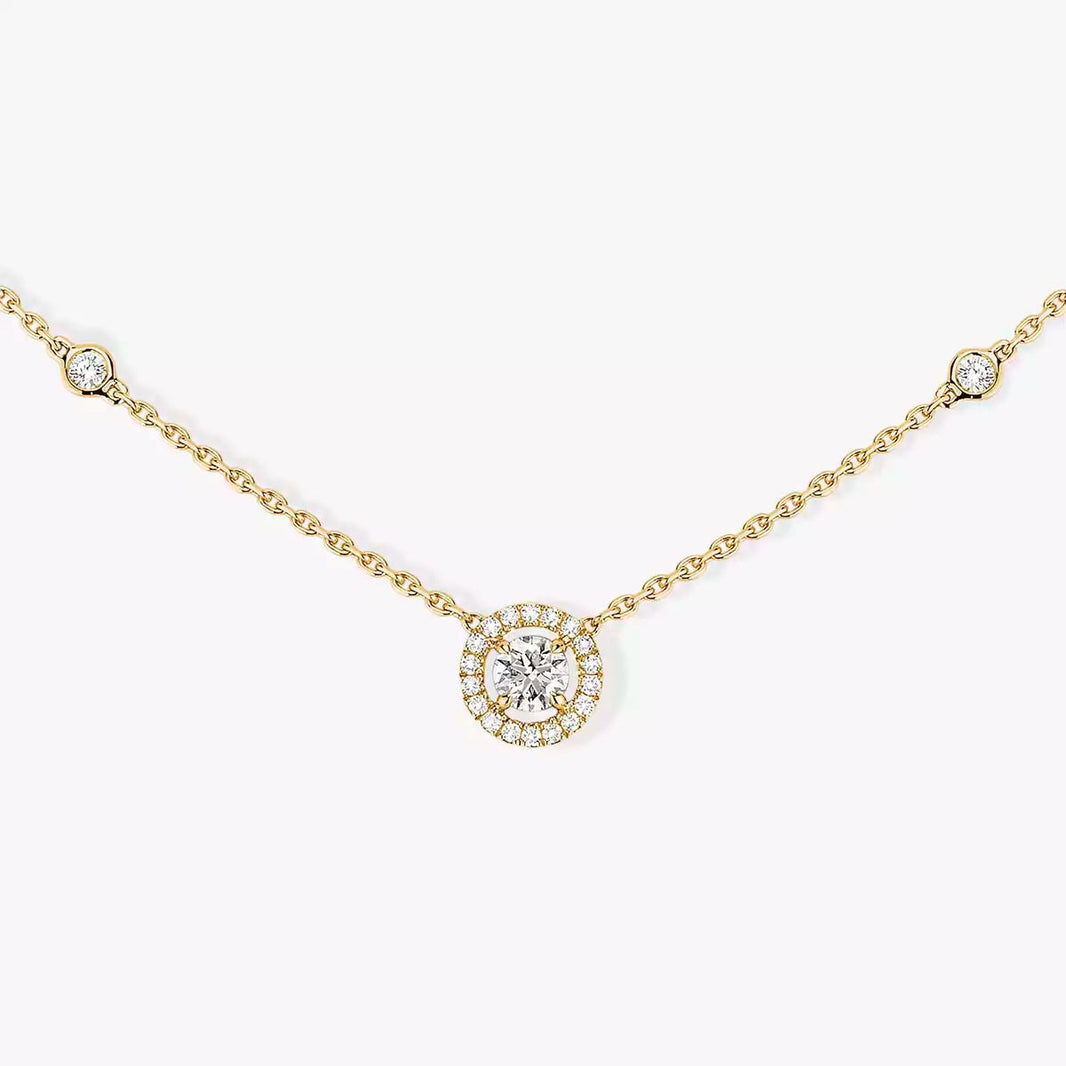 [Camiery]Diamond Necklace 0,20ct Brilliant Shape Joy