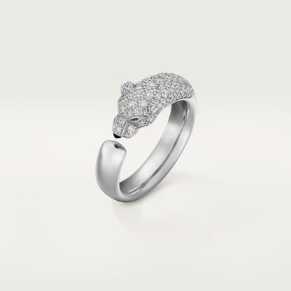 [Camiery] PANTHERE HALF DIAMOND SMALL RING
