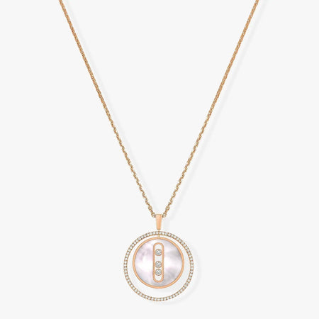 [Camiery]LUCKY MOVE MM NACRE BLANCHE DIAMOND NECKLACE