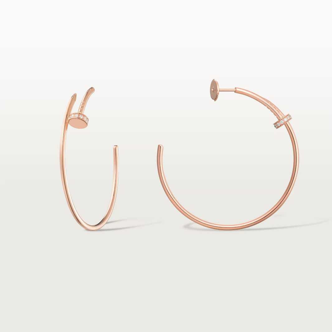 [Camiery] JUSTE HALF DIAMOND LARGE EARRINGS