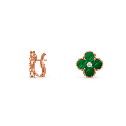[Camiery]CLOVER 15MM MOP DIAMOND EARRINGS COLLECTION