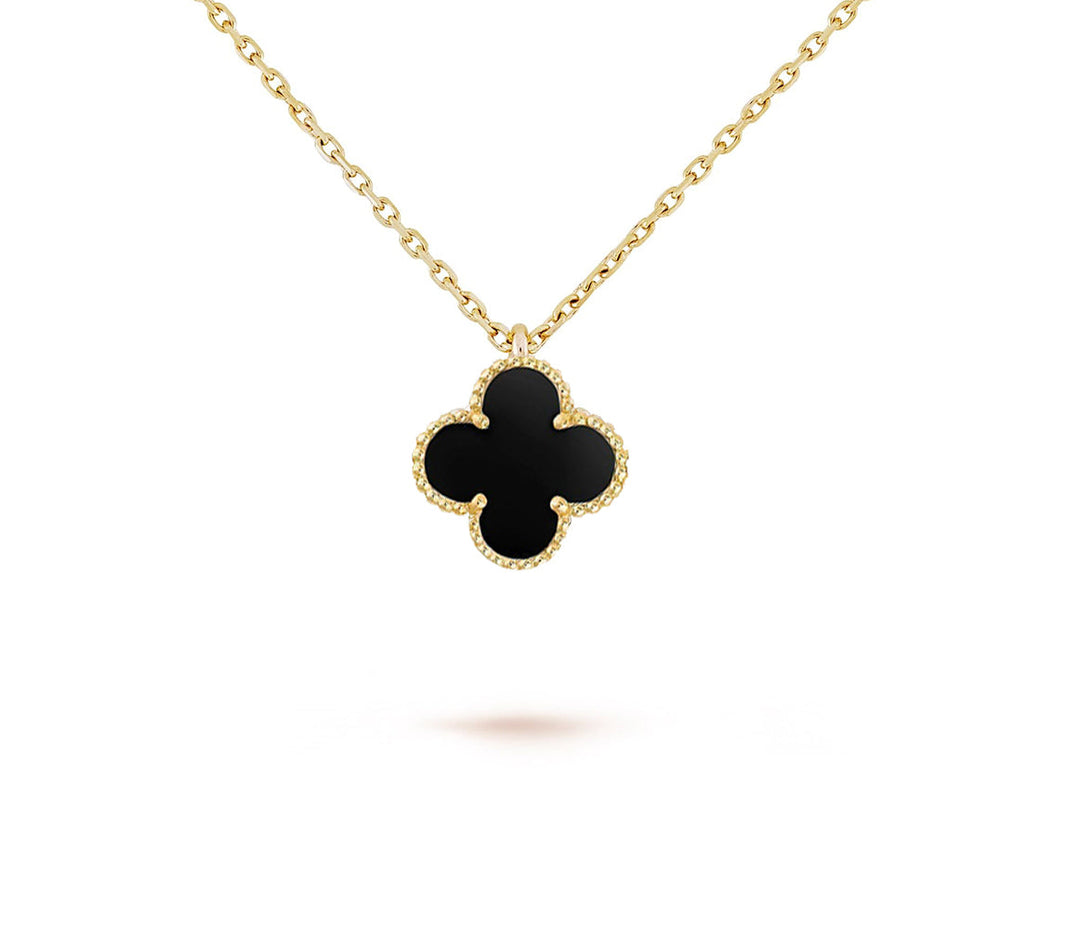 [Camiery]CLOVER MINI 9.5MM CARNELIANS NECKLACE COLLECTION