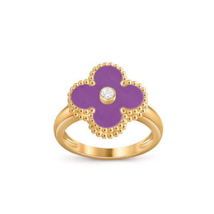 [Camiery]CLOVER DIAMOND RING GOLD COLLECTION