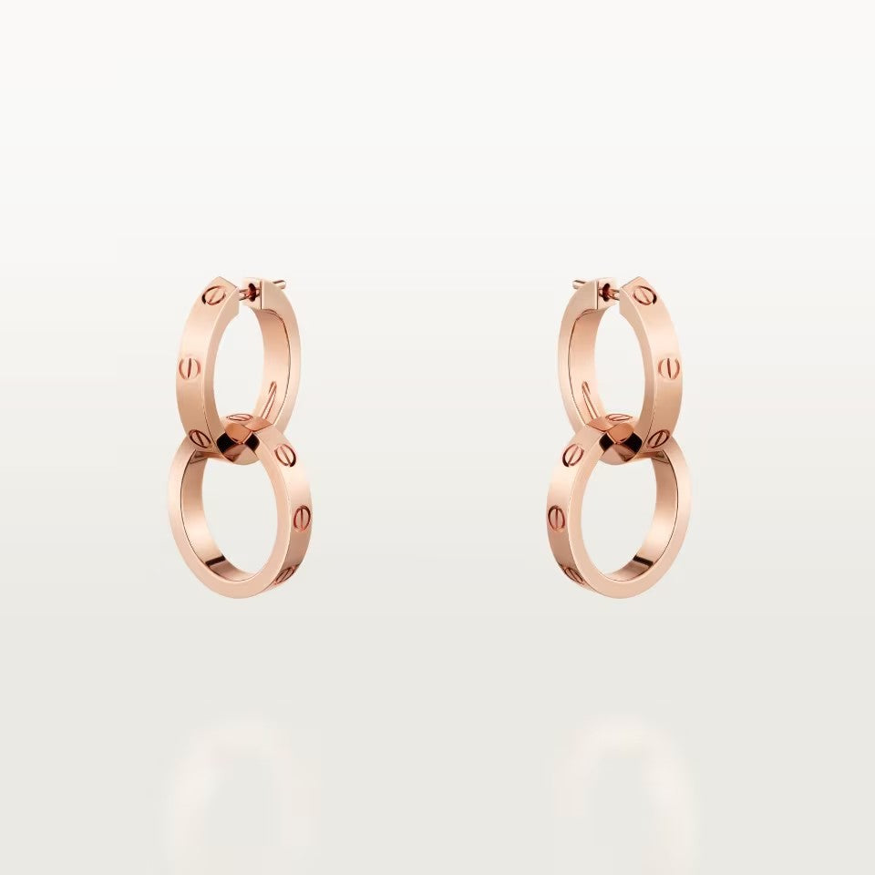 [Camiery] LOVE 3.3MM DANGLE EARRINGS