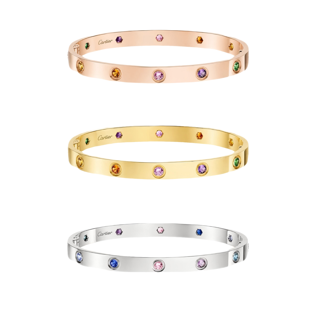 [Camiery]2026 RAINBOW LOVE BRACELET 6.1MM  10 DIAMONDS