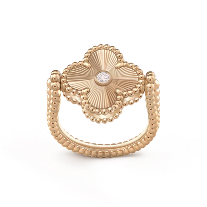[Camiery]CLOVER RIVERSIBLE RING ROSE GOLD COLLECTION