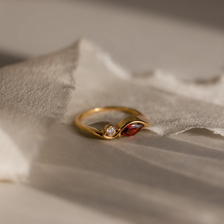 Toi et Moi Infinity Birthstone Ring