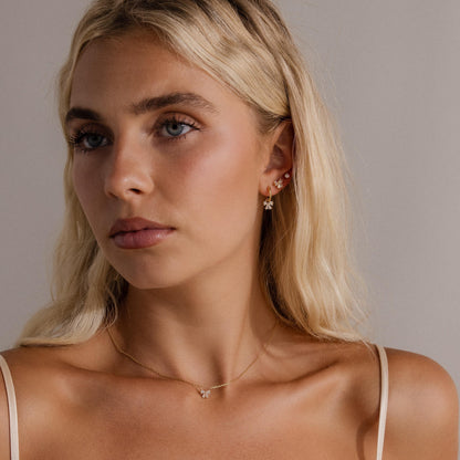 Diamond Bow Studs