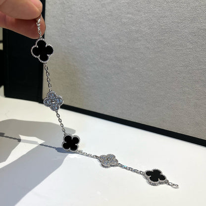[Camiery] CLOVER 5 MOTIF ONYXS BRACELET COLLECTION