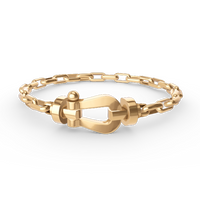 [Camiery]FORCE LARGE HORSESHOE CLASP  METAL BRACELET