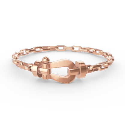 [Camiery]FORCE LARGE HORSESHOE CLASP  METAL BRACELET